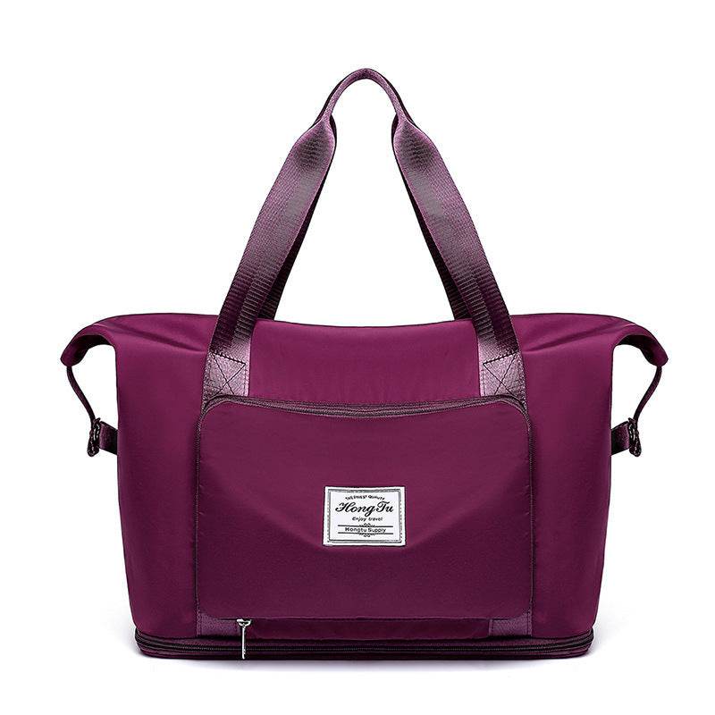 Foldable Large Capacity Women Gym Bags Shoulder Bag Women Training Travel Handle Handbag Yoga Sport Crossbody Tote Bag Women - Mubimart
