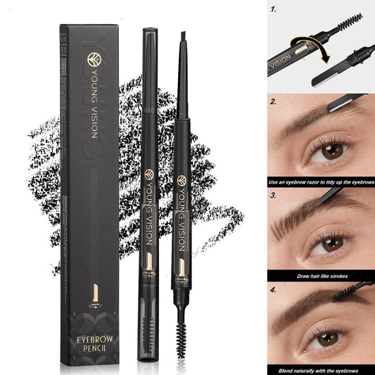 Fog Sense Three In One Eyebrow Pencil Waterproof Smear-proof - Mubimart