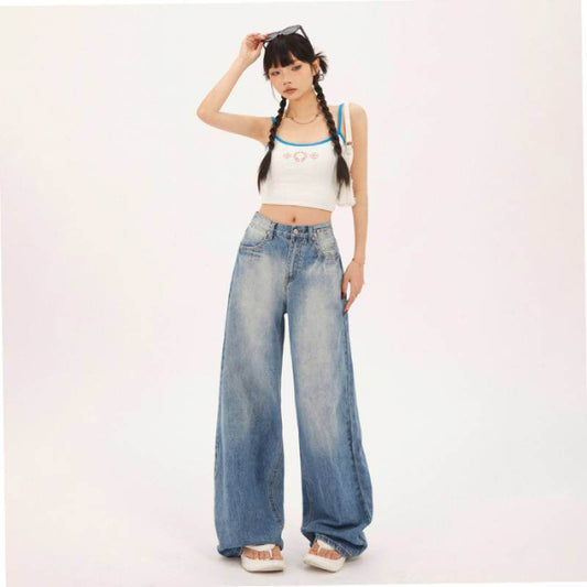 Fashionable All-match Straight Jeans For Women - Mubimart