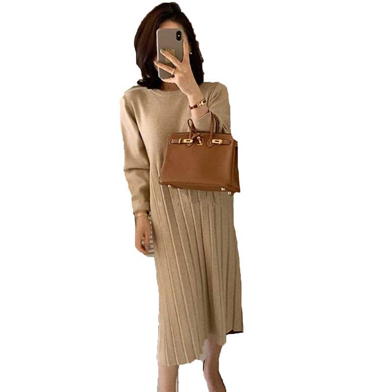 Temperament Korean Style Maternity Sweater Mid-length - Mubimart