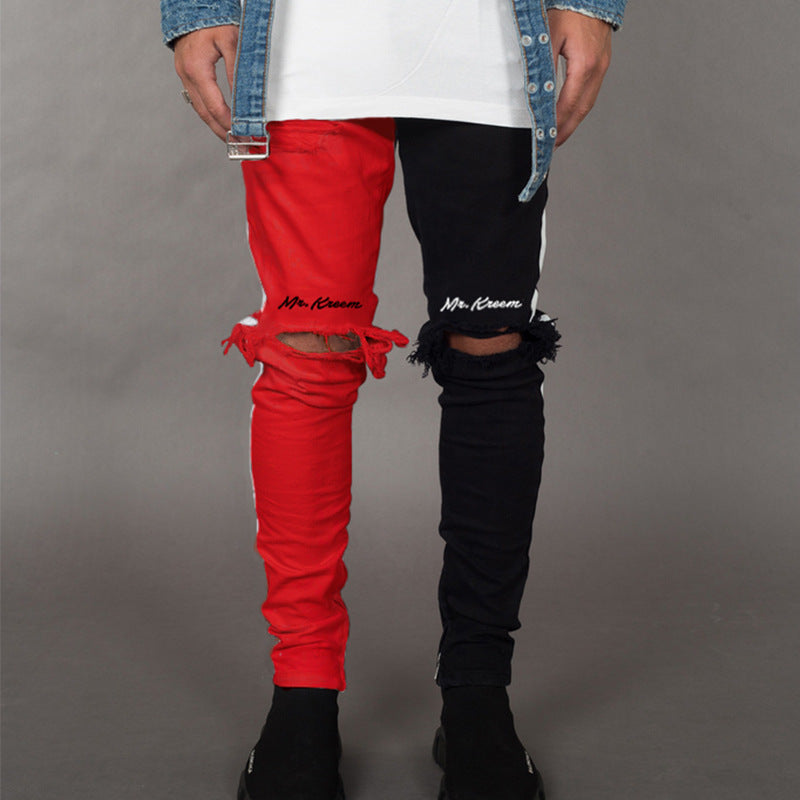 Ripped Jeans Heren Trendy Merk Slim Fit