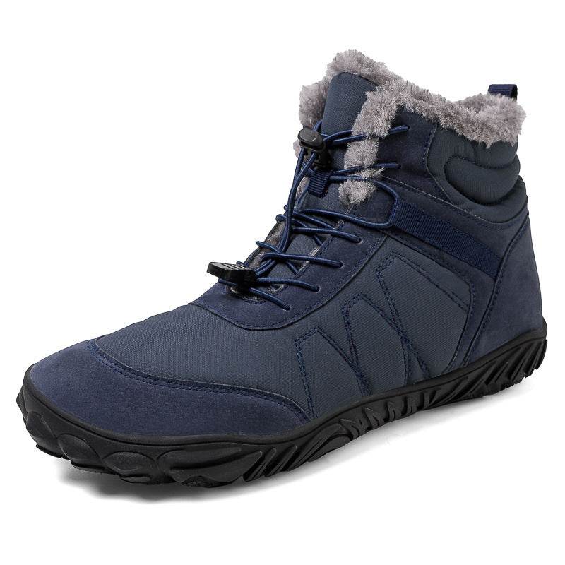 Outdoor Snow Boots Men's Platform Plus Waterproof Five-finger Hiking Shoes - Mubimart