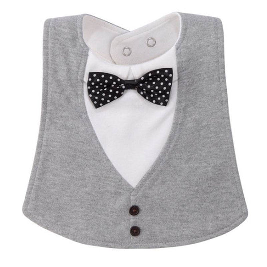 Gentleman Style Bibs Waterproof Baby Bib Novelty Burp Cloths Adjustable Newborn Toddler Infant Accessories - Mubimart