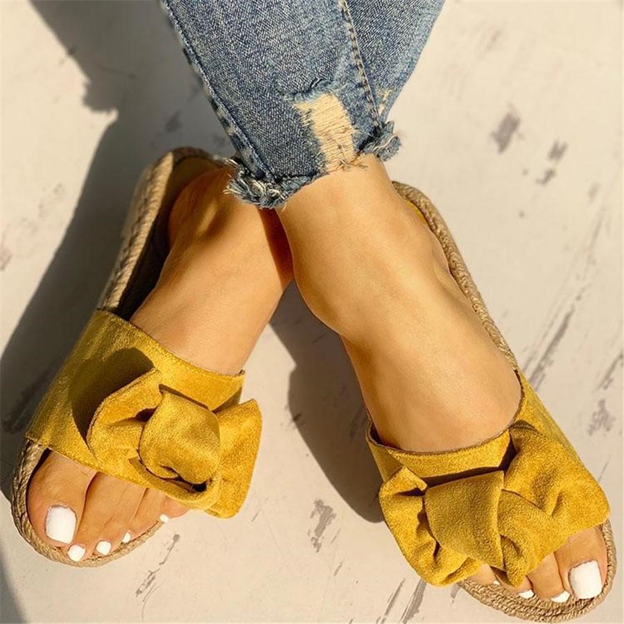 Bow flat sandals