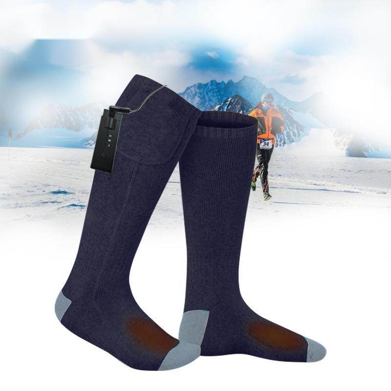 Electric heating socks heating socks electric heating socks heating foot warmer charging foot warming socks - Mubimart