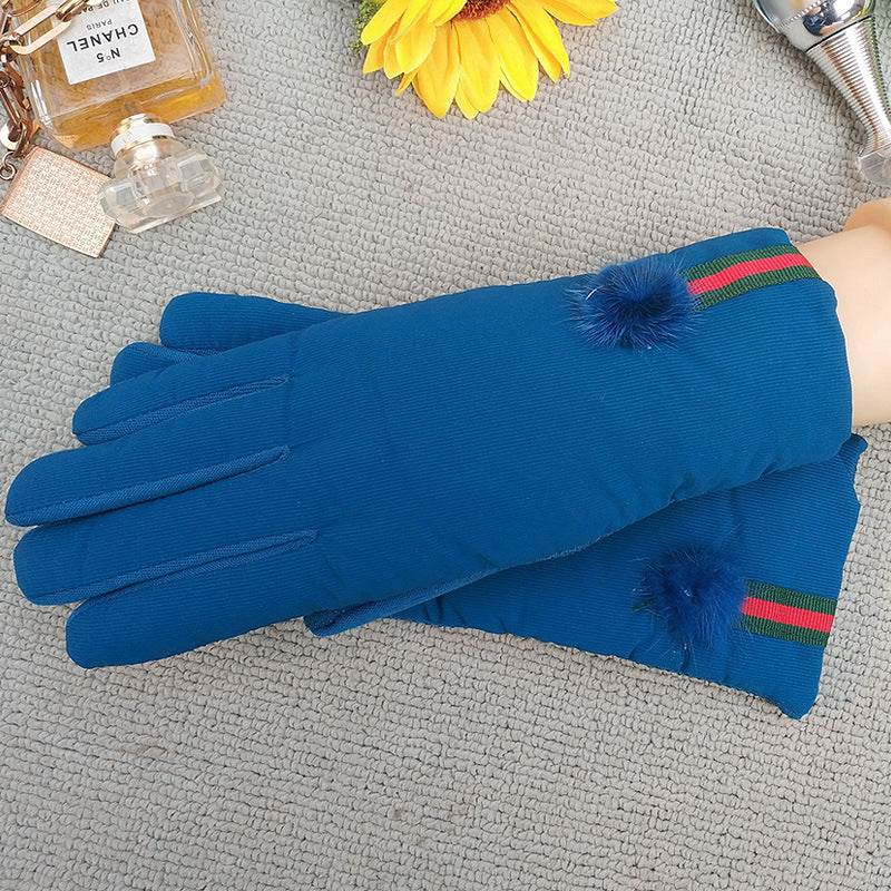 Rainproof touch screen leather gloves - Mubimart