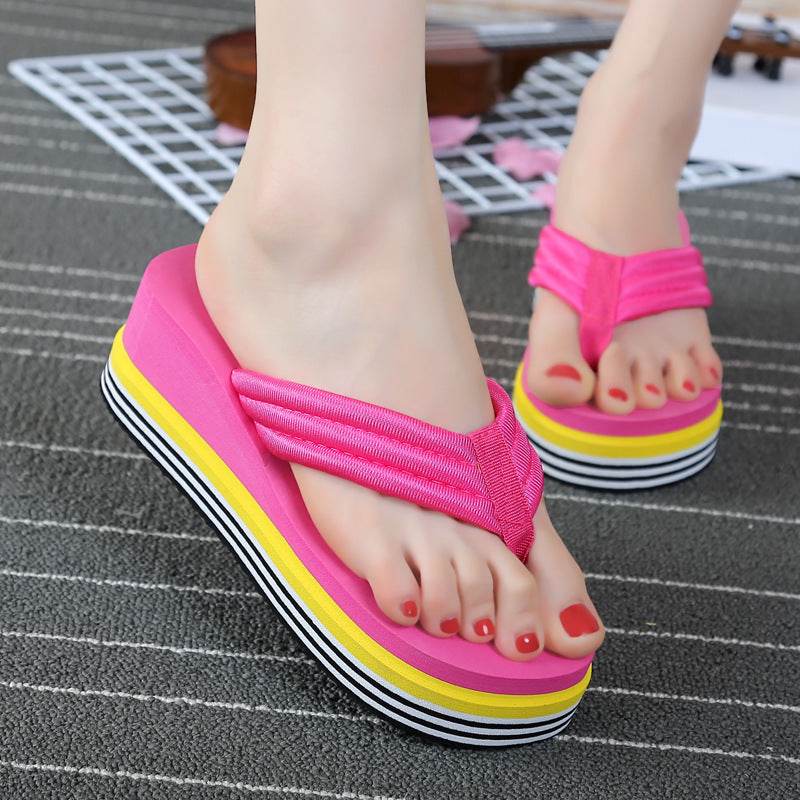 Thick bottom flip flops - Mubimart