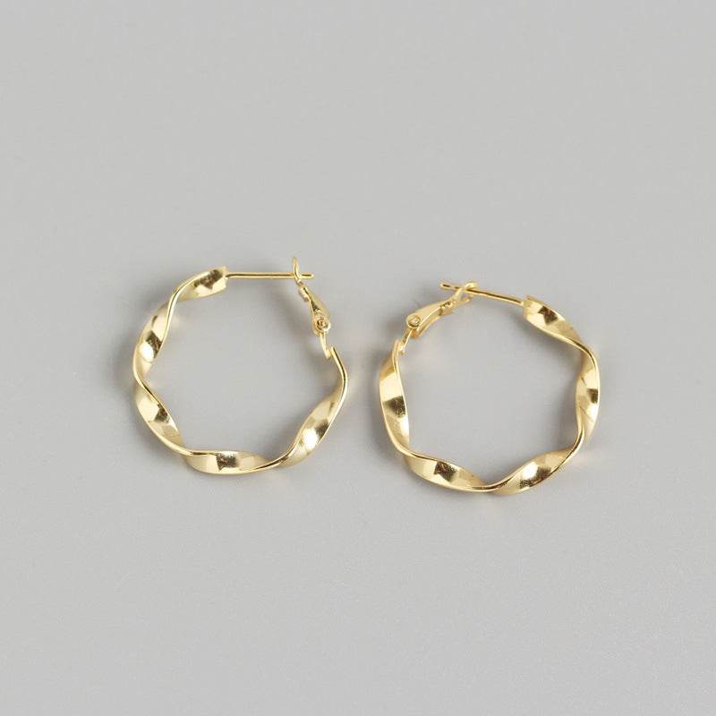 Handmade ear hoop earrings - Mubimart