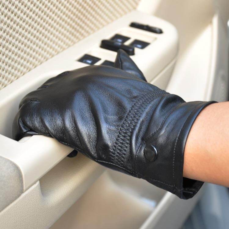 Men's leather gloves - Mubimart