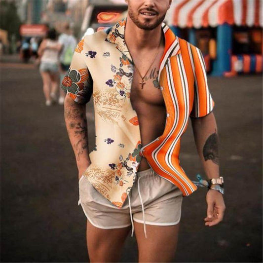Fashion shirt shirt jacket male - Mubimart