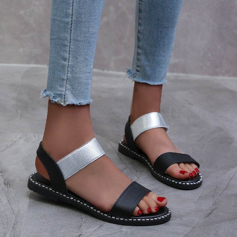 Flat heel sandals women flat non-slip sandals - Mubimart