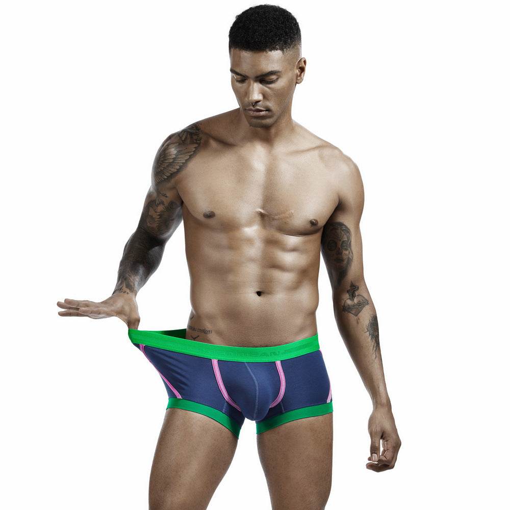 Men's Cotton Boxers Low Waist Panties - Mubimart