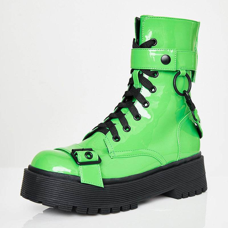 Lace-up booties - Mubimart