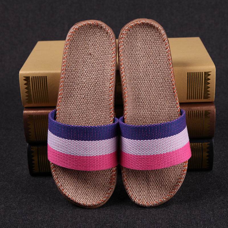 Slippers women summer home slippers couple slippers - Mubimart
