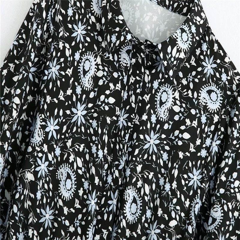 Printed shirt dress - Mubimart
