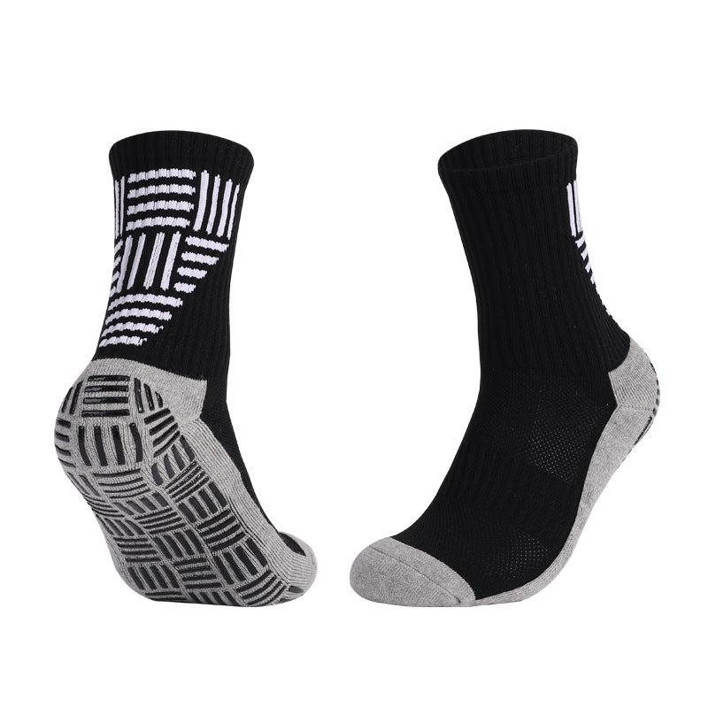 Thick Towel Bottom Mid-calf Soccer Socks Non-slip Sweat-proof Athletic Socks - Mubimart -  