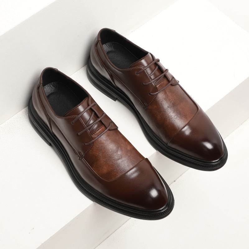 New Men's Shoes Business Dress Shoes Pointed British Shoes - Mubimart