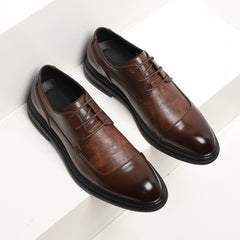 New Men's Shoes Business Dress Shoes Pointed British Shoes