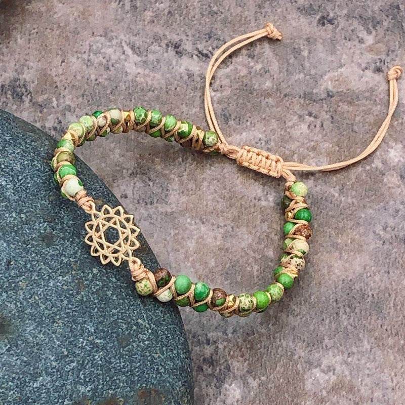 Natural Stone Tree Of Life Charm Bracelet Women - Mubimart
