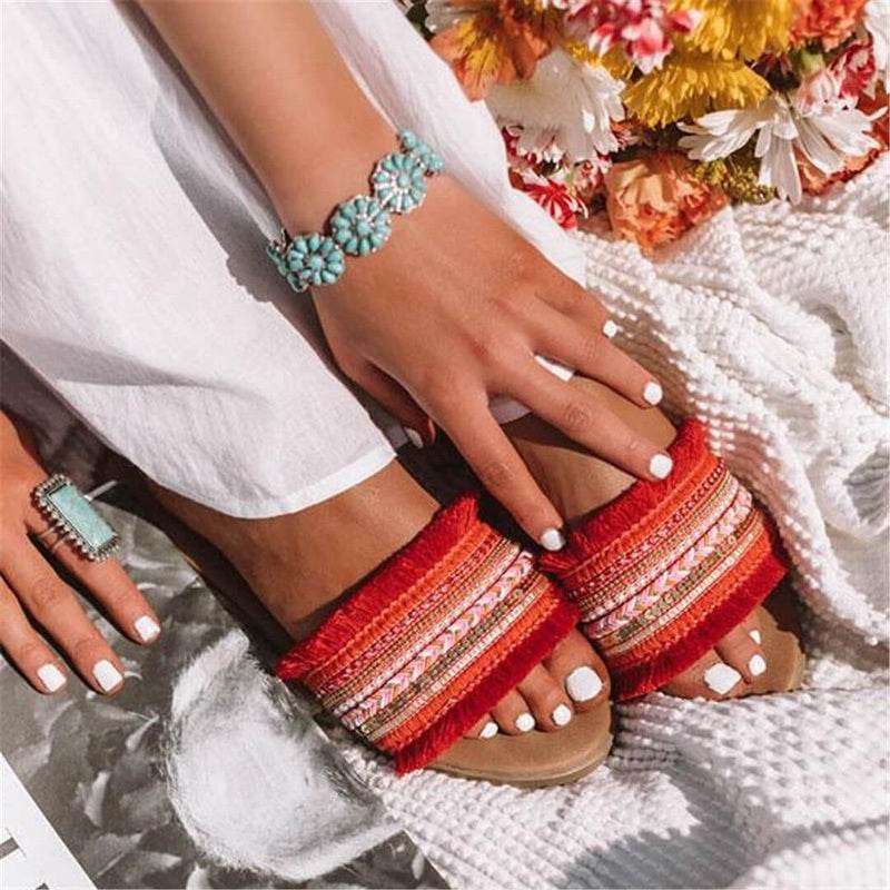 Women's flat sandals - Mubimart