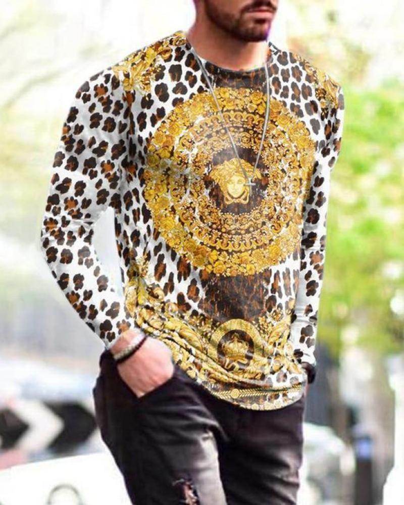Mens Letter Crew Neck Slim Fit Casual Print T Shirt - Mubimart