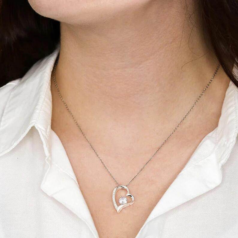 Gift For Women Wife Her Girlfriend Necklace Stainless Steel To My Soulmate The Day I Met You Forever Love Necklace - Mubimart