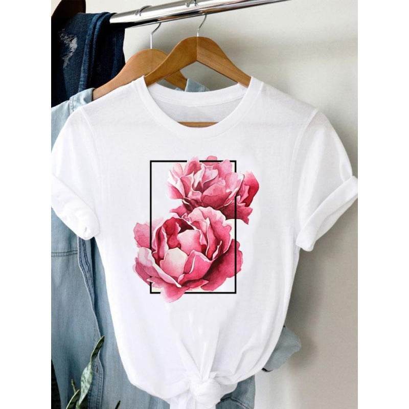 Women's Plus Size Short-sleeved T-shirt - Mubimart