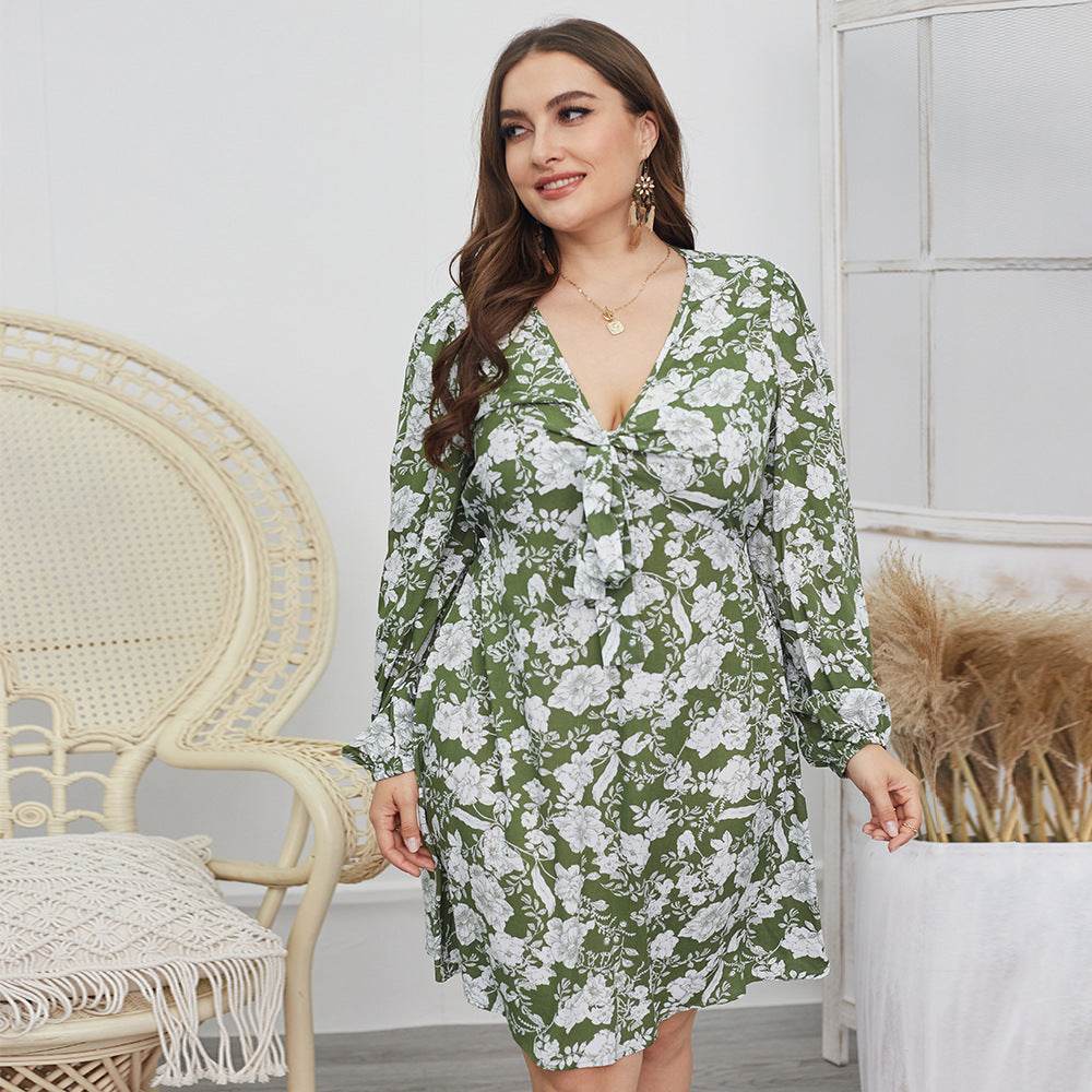 Design Plus Size Fashionable Casual Dress - Mubimart