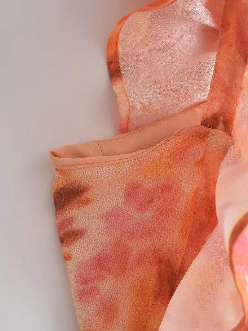 Laminated Decoration Midi Skirt Dress - Mubimart