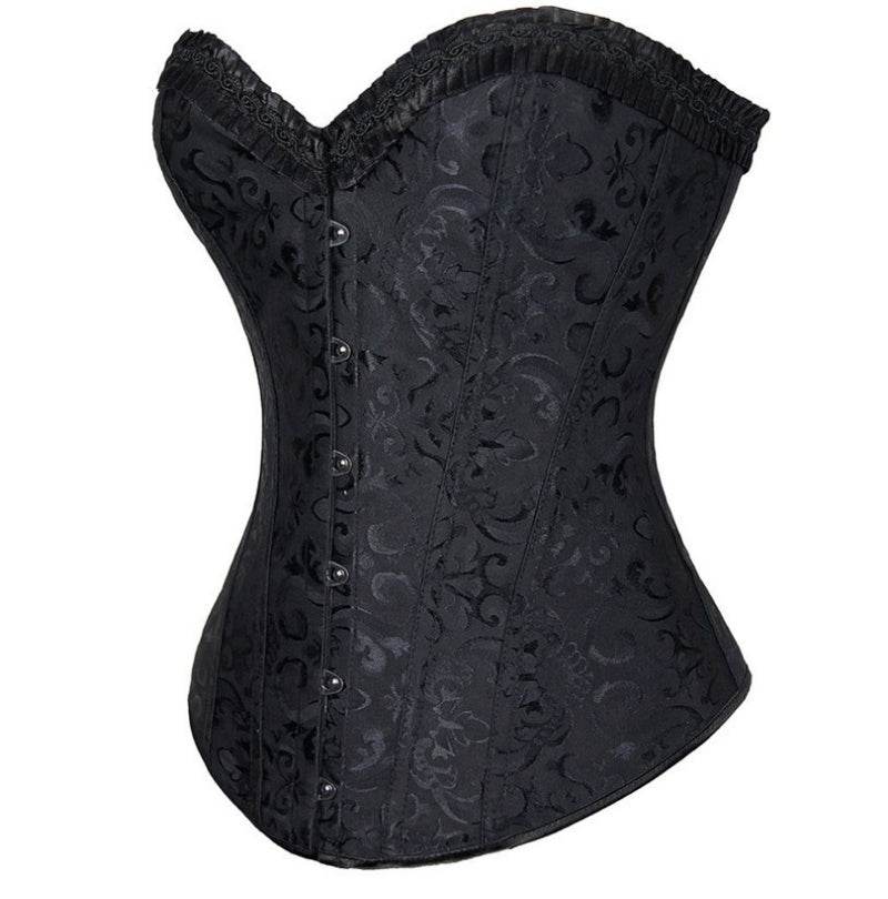 Punk PU corset leather halter corset - Mubimart