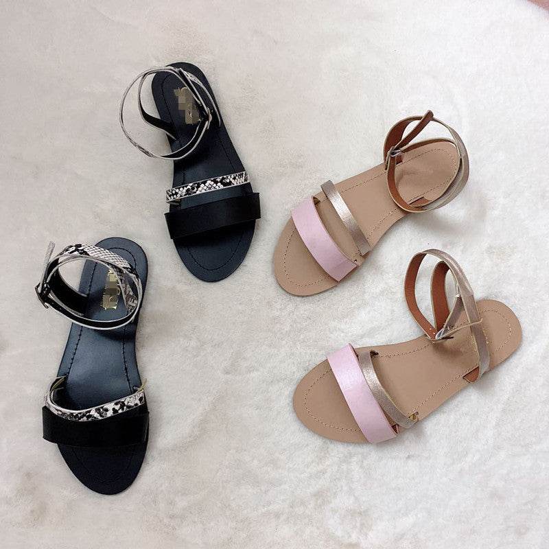 Beach flat sandals - Mubimart