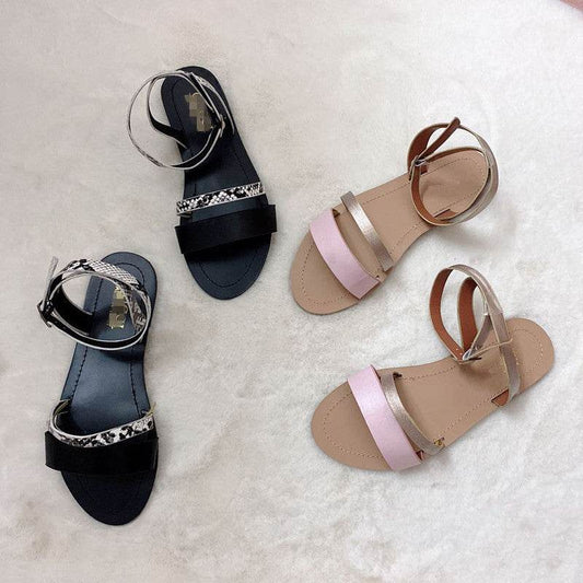 Beach flat sandals - Mubimart