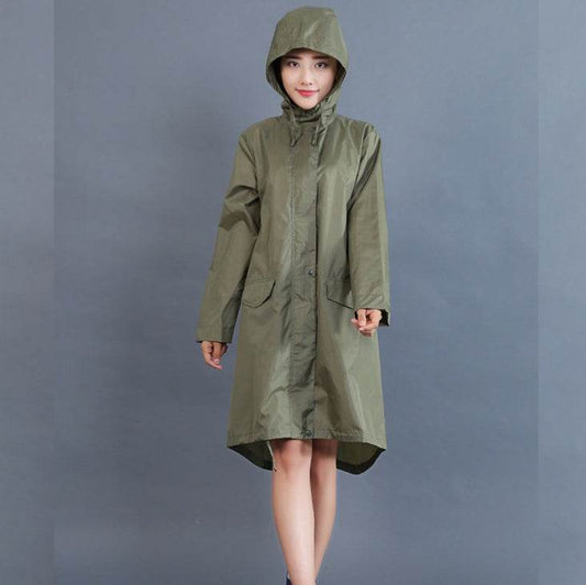 Fashion windbreaker raincoat - Mubimart