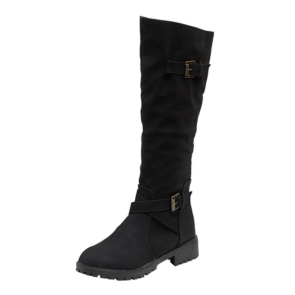 Large size women's boots over the knee boots - Mubimart