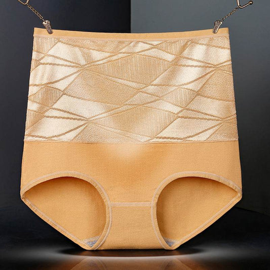 High waist jacquard panties - Mubimart