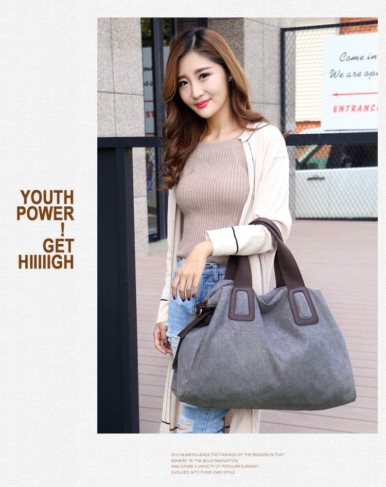 KVKY Brand Women Bag Handbag Casual Canvas Crossbody Bags For Women Large Capacity Shoulder Bag Women Tote Bolsa Feminina - Mubimart