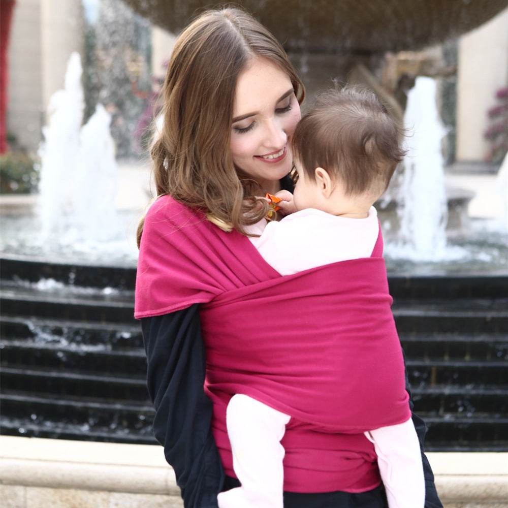 Baby sling solid color baby carrier - Mubimart