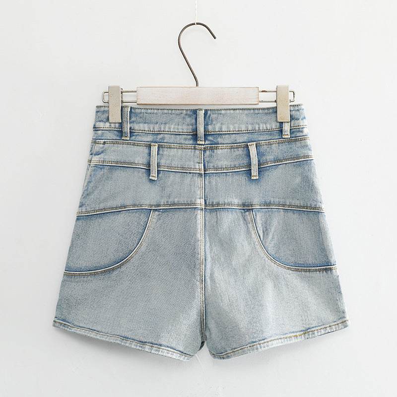 Denim shorts hot pants women - Mubimart