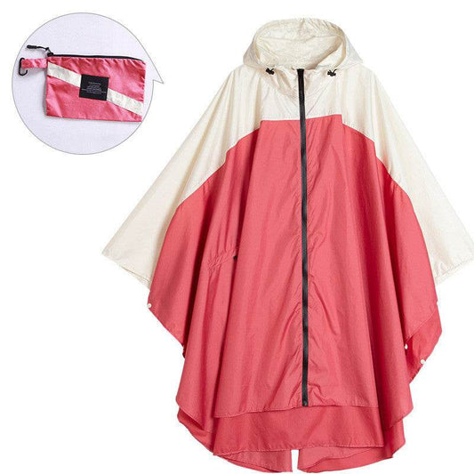 Cape stitched raincoat - Mubimart