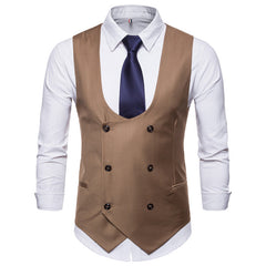 Houndstooth Men's Fashion Casual Vest Slim Suit Vest Hot Sale