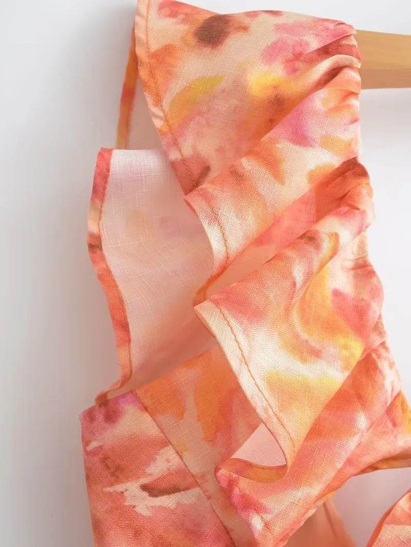 Laminated Decoration Midi Skirt Dress - Mubimart
