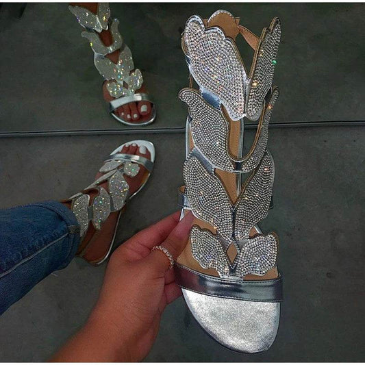 Flat Butterfly Sandals - Mubimart