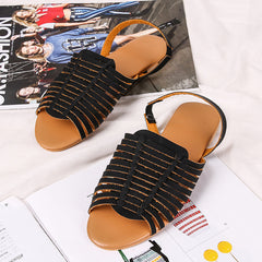 Women's hollow flat sandals