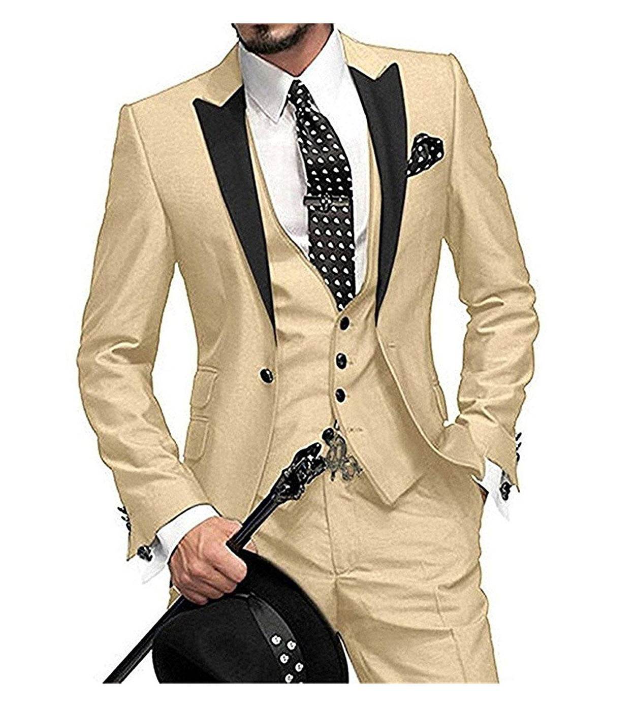 Men's Three-piece Suit Bridegroom Best Man Wedding Suit Men - Mubimart
