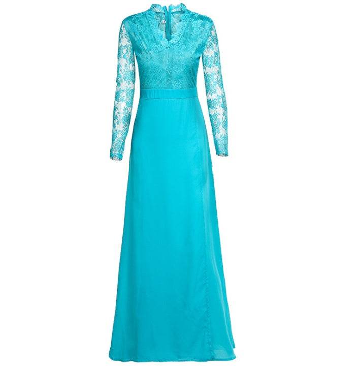 High Waisted Prom Dress - Mubimart