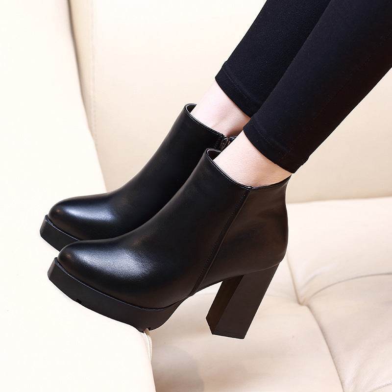 Booties with high heels for women - Mubimart