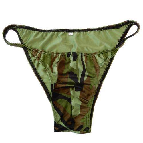 Narrow waist briefs, half-pack hip men's underwear, swimming material - Mubimart
