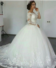 CustomElegant Wedding Gown Bridal Dresses - Mubimart -  