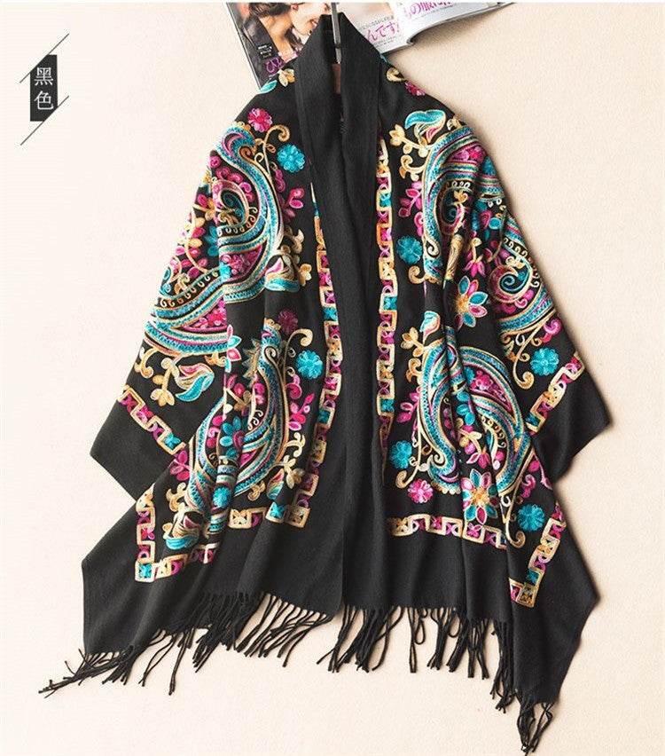 Chinese national style scarf with all kinds of shawls - Mubimart