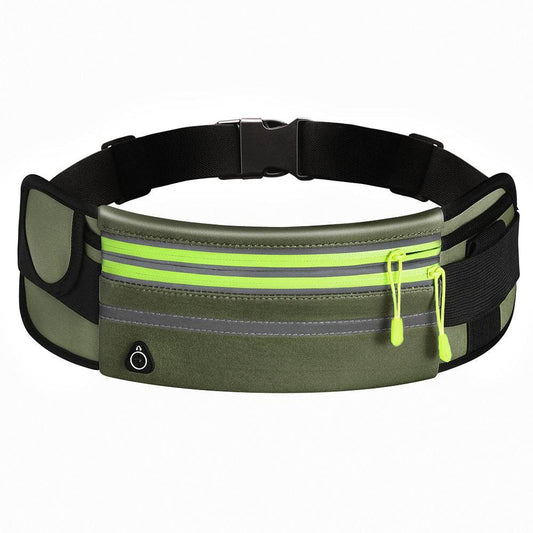 Double Zippers Waist Bags Waterproof Sports Running Fanny Pack - Mubimart